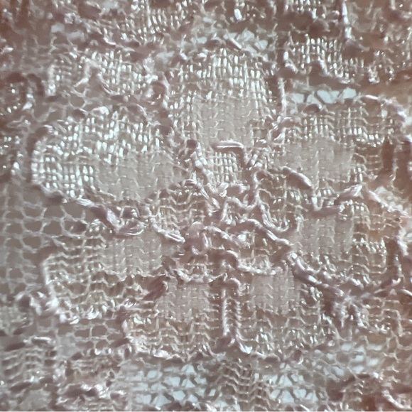 Lace Maxi Dress Vintage Long Sleeve Size 5 Blush Pink Coquette Formal Wear ✨ - Picture 15 of 16